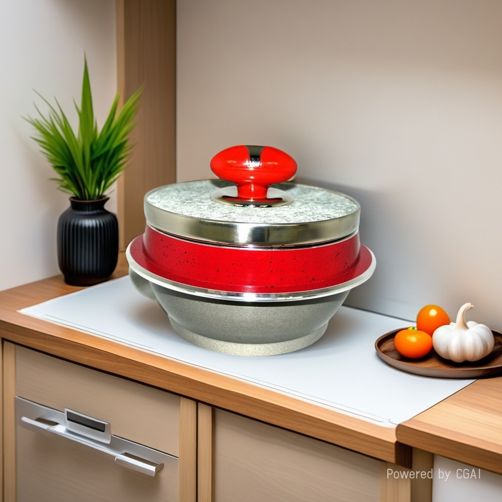 Kitchen Code: Korean original imported luxury red natural stone pot, 21cm Application Scenario