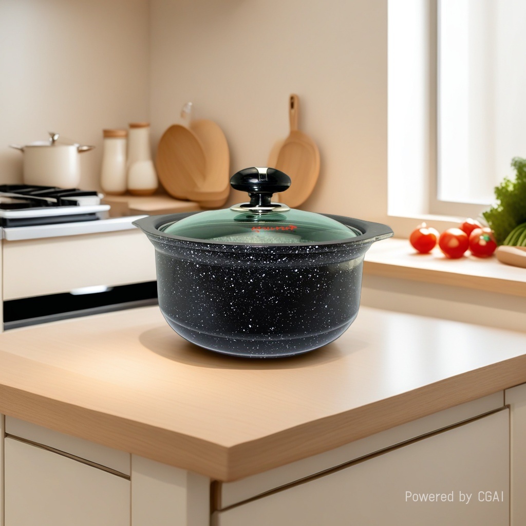 Kitchen Code: Original imported luxury IH natural stone pot from South Korea, 17cm details Picture