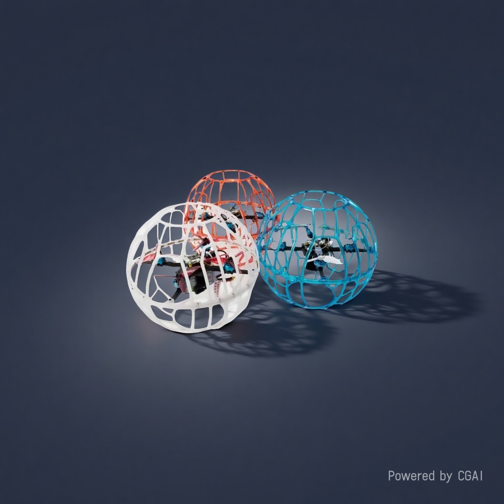 Tianqiong Technology's Football Drone Aerial Photography Spherical Drone Aerial Vehicle 15-Minute Endurance Formation Performance Item Picture