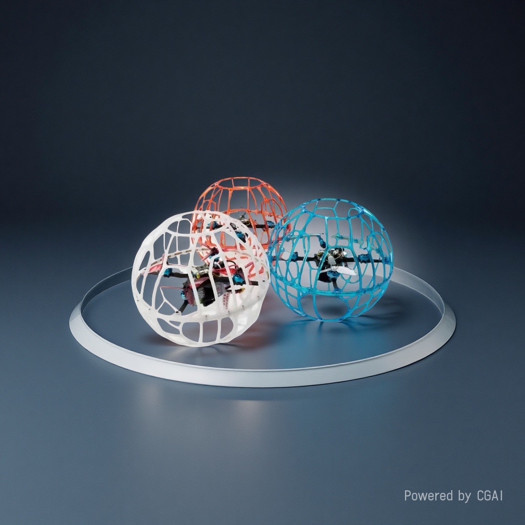Tianqiong Technology's Football Drone Aerial Photography Spherical Drone Aerial Vehicle 15-Minute Endurance Formation Performance details Picture