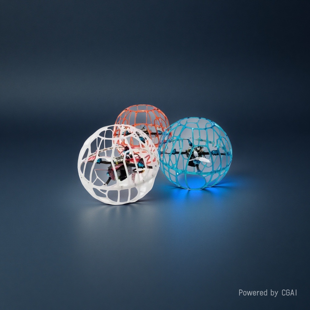 Tianqiong Technology's Football Drone Aerial Photography Spherical Drone Aerial Vehicle 15-Minute Endurance Formation Performance Application Scenario