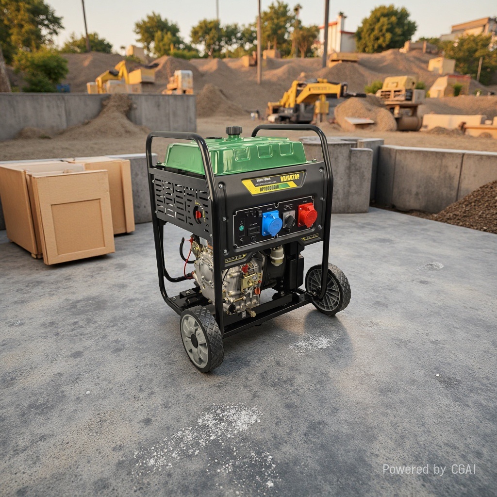 重庆工厂直供：7.5KW发电机 | 全铜无刷电机 Brightop工厂店 大功率工地使用