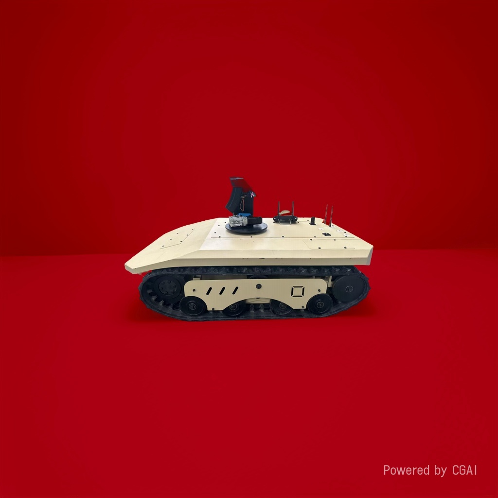 坦克/飞天感应/坦克红外/合金遥控工程车/水弹白底实物图