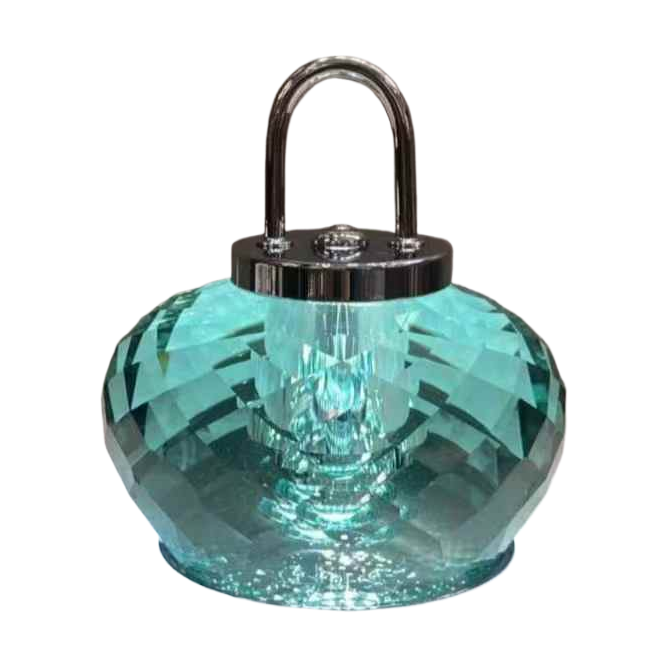 混色明辉创家2026新款水晶灯具跨境新品紫色灯创意桌面台灯桌面小夜灯