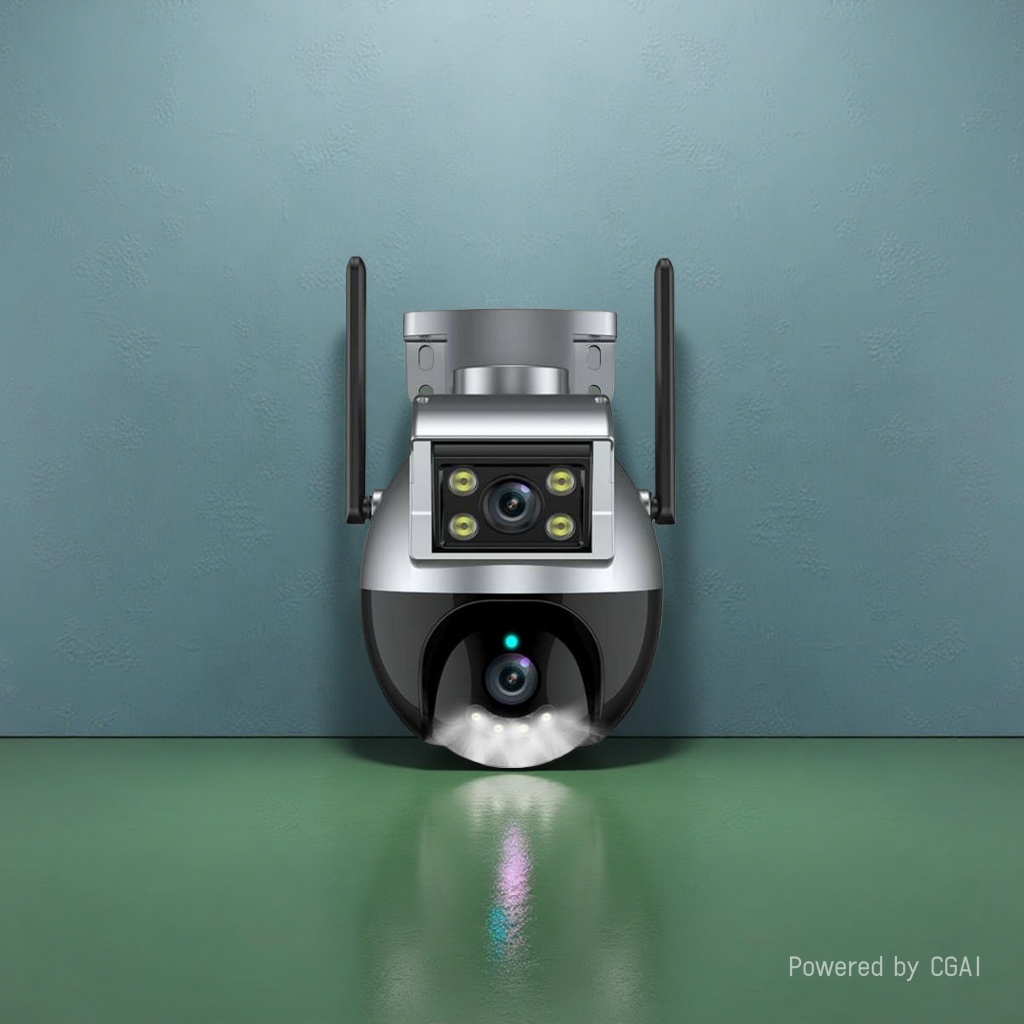 Gun-ball linked WIFI camera details Picture