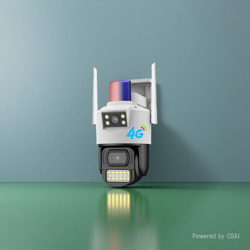 Gun-ball linkage 4G solar smart camera details Picture