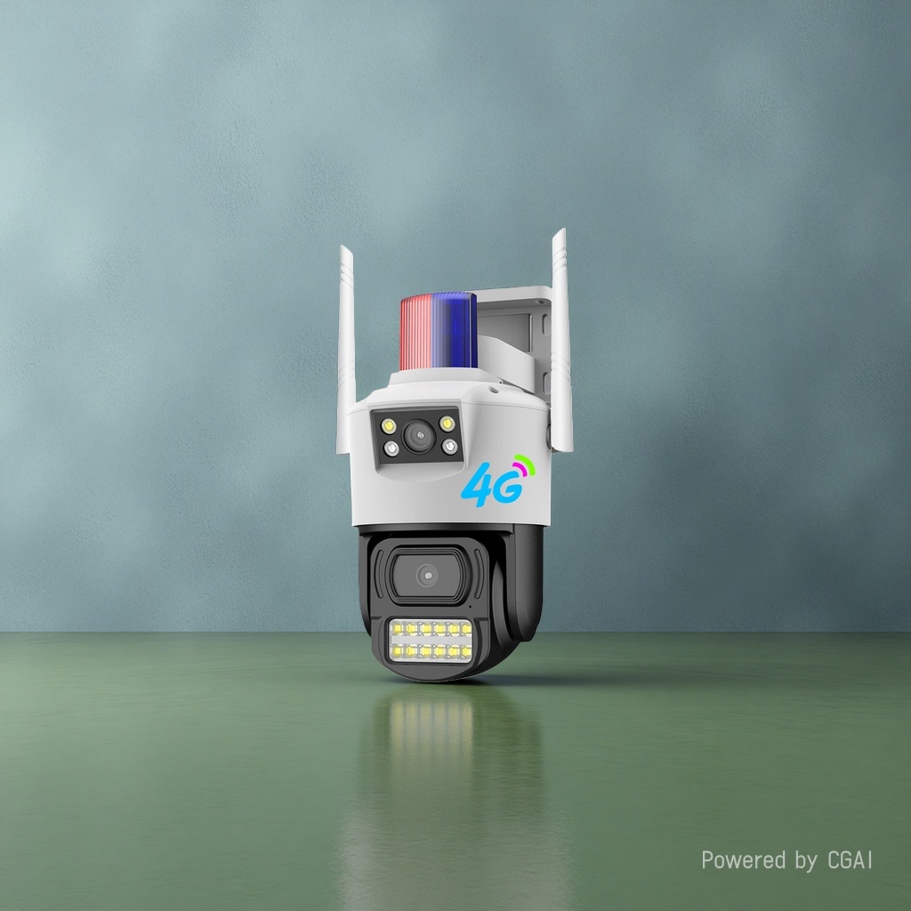 Gun-ball linkage 4G solar smart camera Item Picture