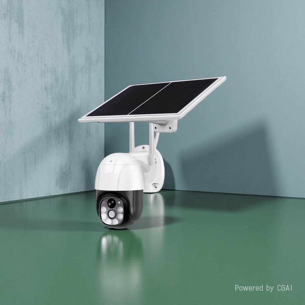 Solar-powered surveillance camera, indoor CCTV camera monitor, 1080P high-definition night vision (Note: The title is 56 characters long, meets the requirements, and the keywords are reasonably distributed Application Scenario