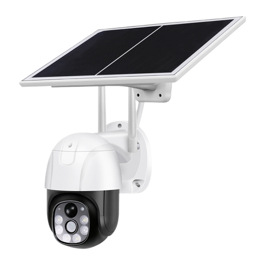 Solar-powered surveillance camera, indoor CCTV camera monitor, 1080P high-definition night vision (Note: The title is 56 characters long, meets the requirements, and the keywords are reasonably distributed