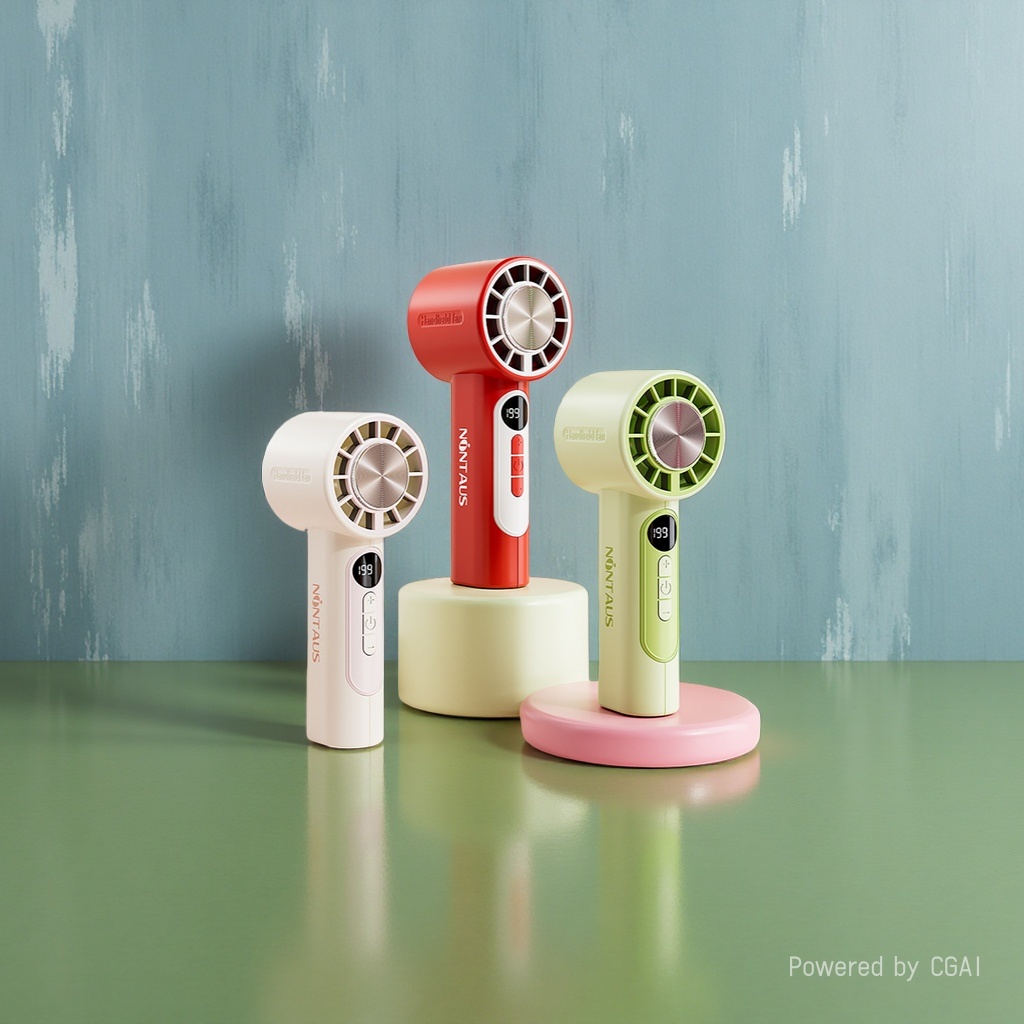 睿旺科技冰锤风扇便携式迷你手持扇冷风扇手持风扇F168122绿色款