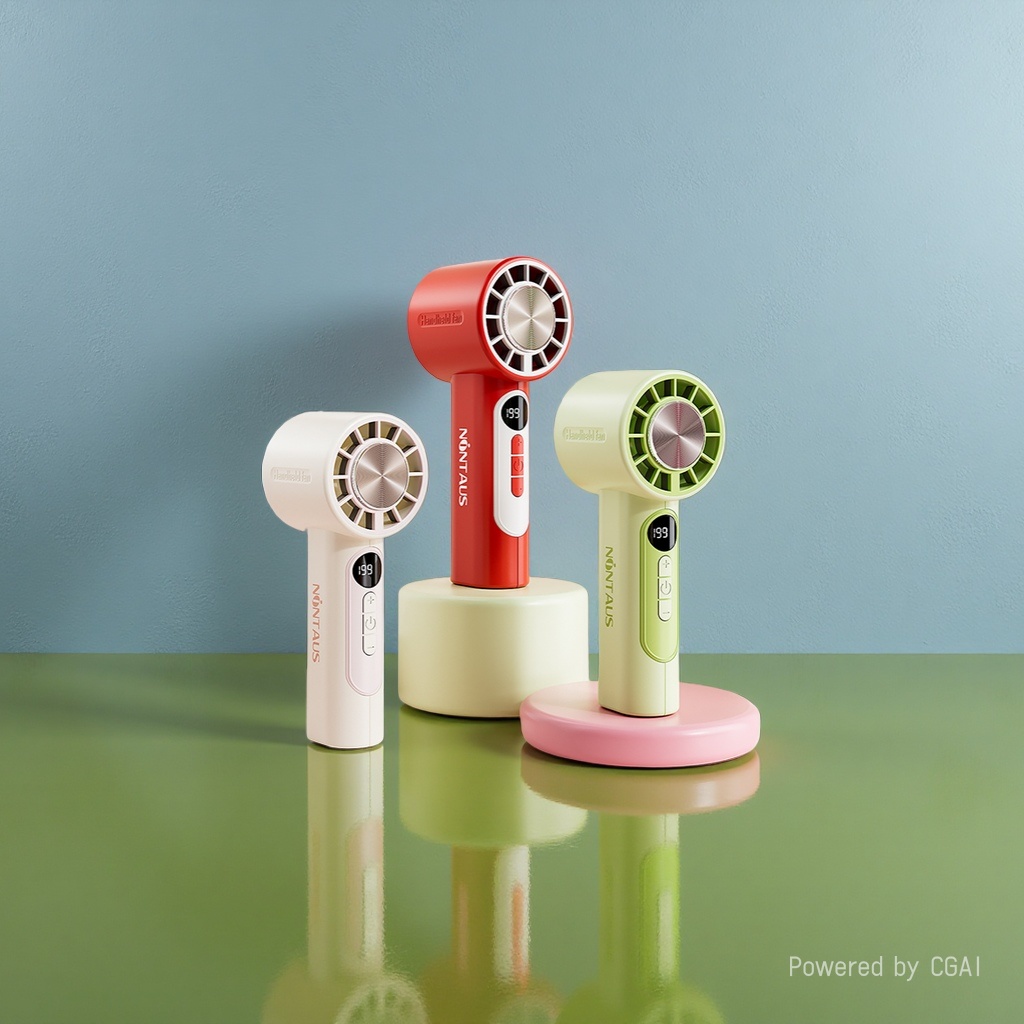 睿旺科技冰锤风扇便携式迷你手持扇冷风扇手持风扇F168122白色款