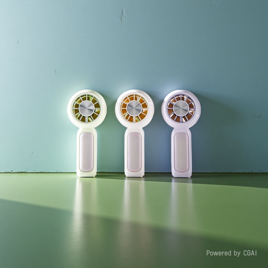 手持风扇/风扇/几素小风扇/几素/powerbank白底实物图