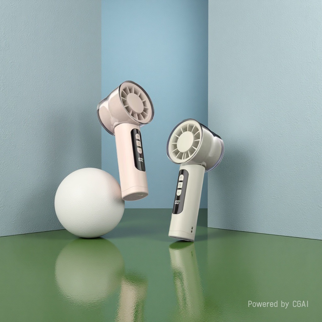 睿旺科技锂电池风扇便携式迷你手持扇冷风扇手持风扇DM-80绿色款