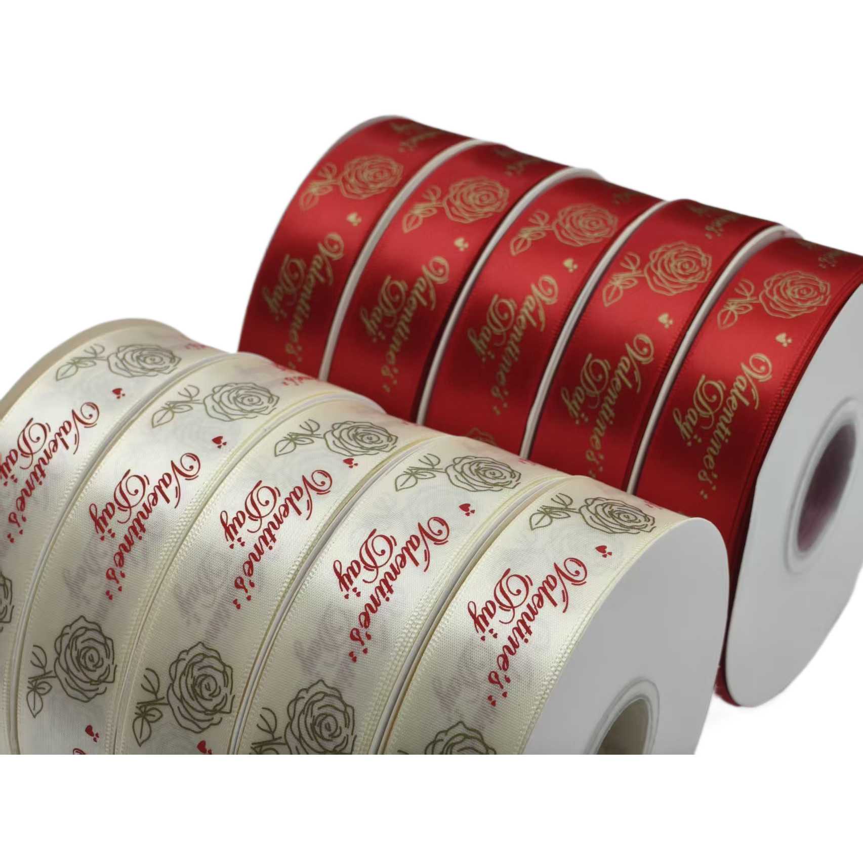 绶带丝带装饰用长条丝带礼盒包装礼品绑带8分单面涤纶情人节款单色50码