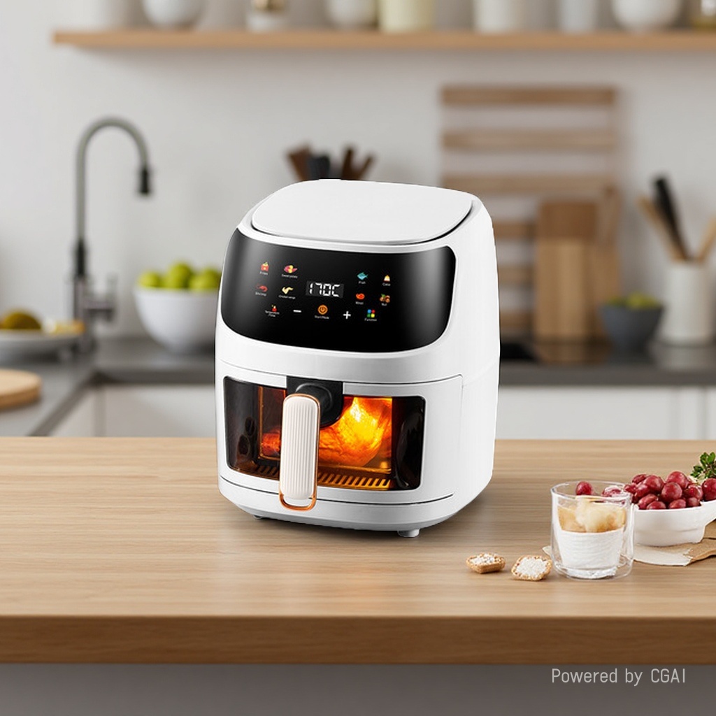 空气炸锅白底实物图