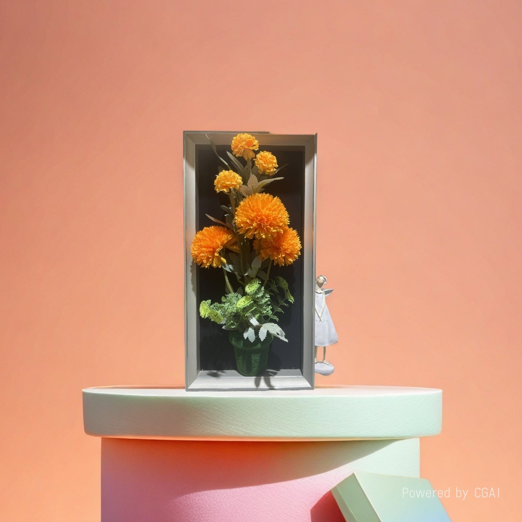 Flower art products, flower arrangements, flower mud, Valentine's Day sales, flower soap, flower girls, long style, elegant paper newspapers, iron wire details Picture