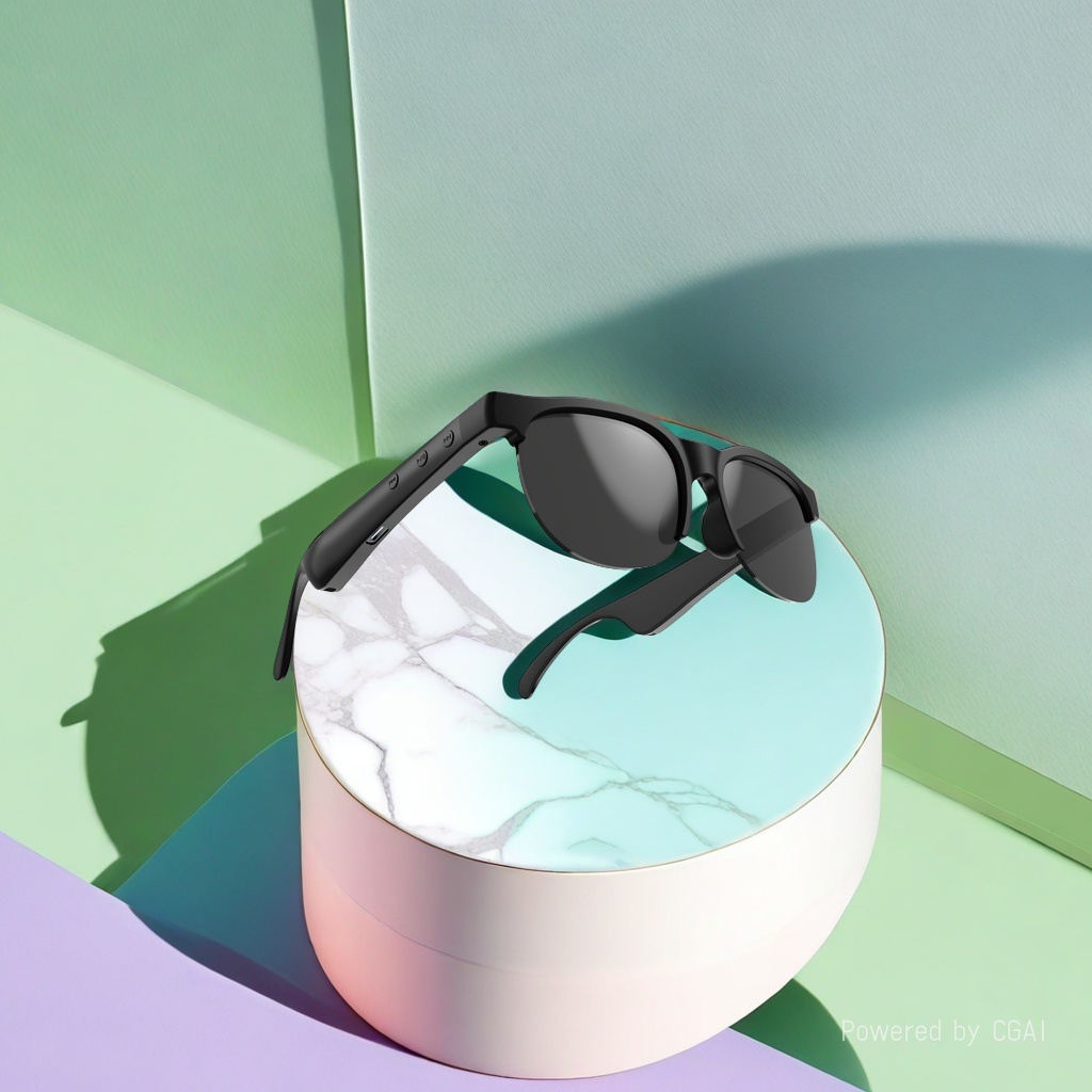 SENZHEN smart Bluetooth glasses, AI multi-functional, comfortable for listening to music, answering calls and translating details Picture
