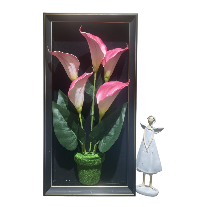 Modern decorative paintings, rural living rooms, villas, crystal porcelain paintings, welcoming pine trees, new Chinese style, 095222928 Item Picture