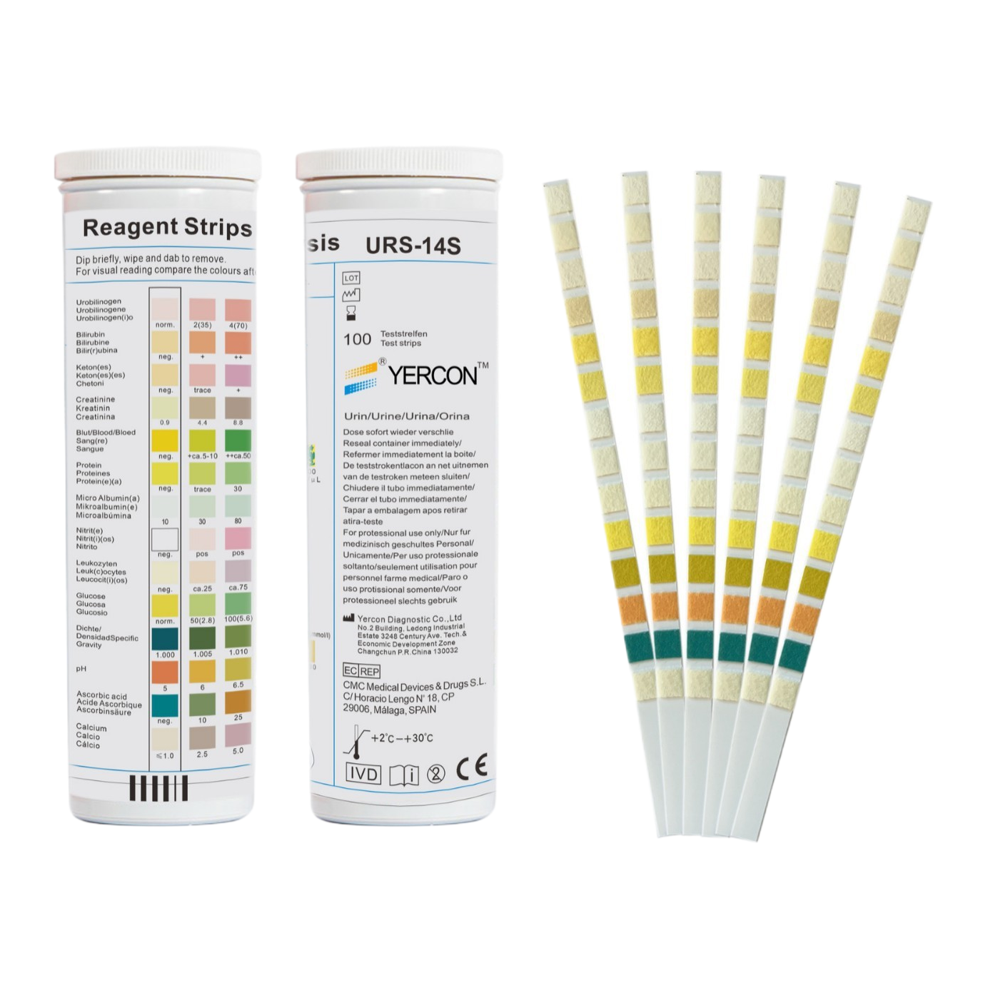 Medical testing supplies: urine test strips, hiv rapid test strips, urine sugar, urine ketone body weight loss, urinary tract infection, kidney disease, liver and gallbladder disease Specification image