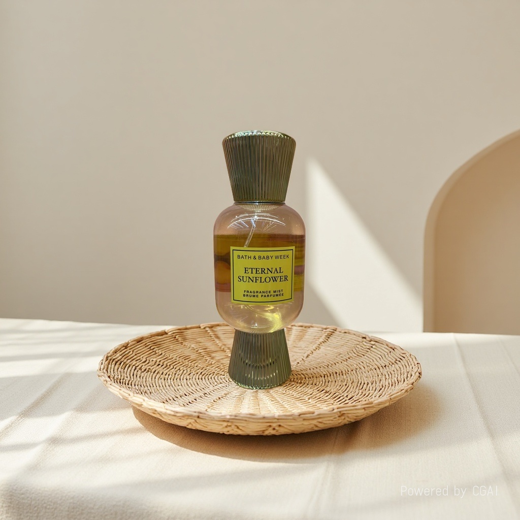Perfume bottle ETERNAL SUNFLOWER fragrance spray woody floral fresh long-lasting fragrance Application Scenario