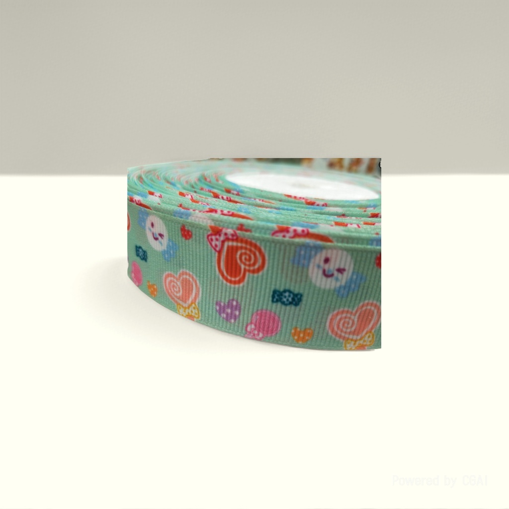 Yuhe webbing, polyester webbing, ribbed webbing, satin webbing, gauze webbing, heat transfer printing, digital printing, sample customization details Picture