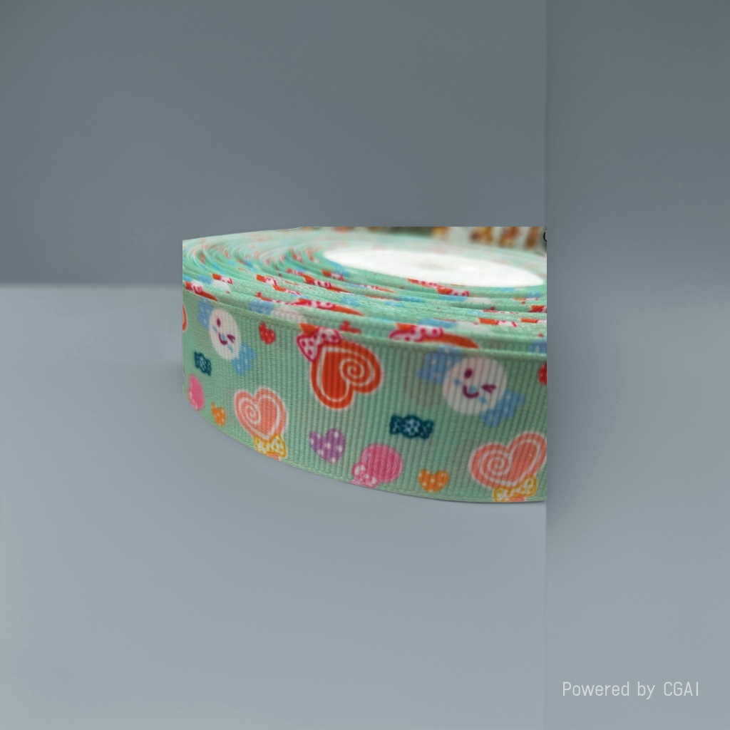 Yuhe webbing, polyester webbing, ribbed webbing, satin webbing, gauze webbing, heat transfer printing, digital printing, sample customization Specification image