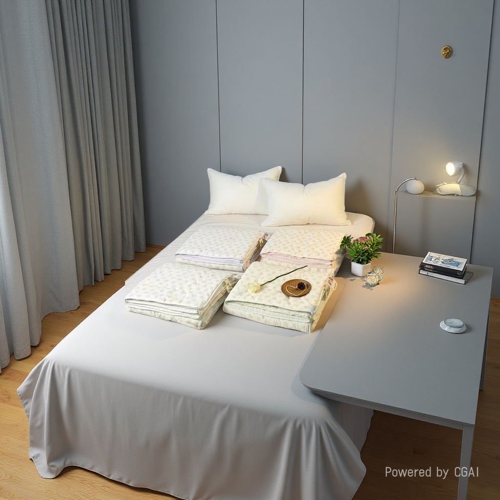 Custom-made bedding with 100-count pure cotton brushed fabric waterproof quilt covers Specification image
