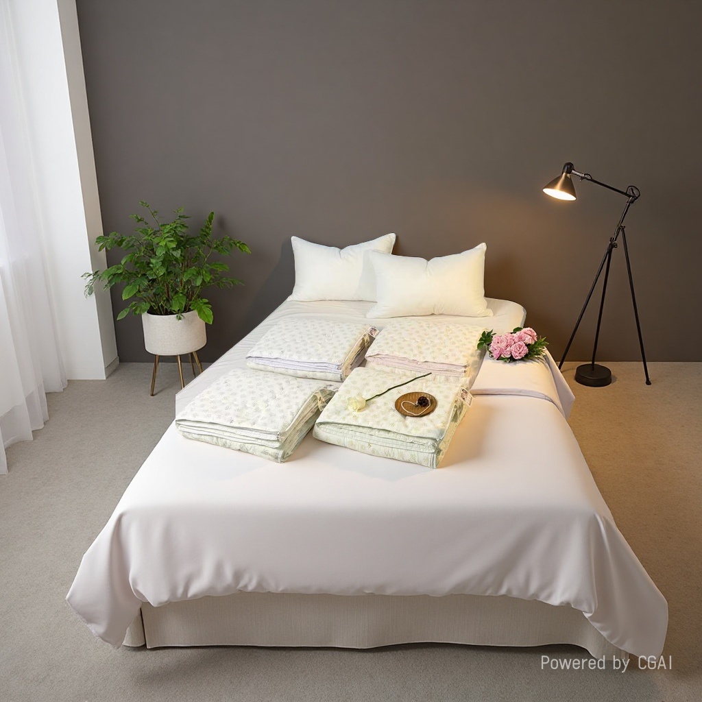 Custom-made bedding with 100-count pure cotton brushed fabric waterproof quilt covers Application Scenario