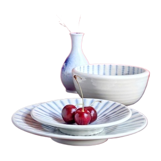 餐具/景德镇陶瓷碗/陶瓷/骨瓷餐具套装/碗简约时尚白底实物图