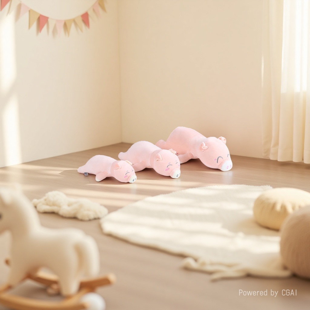 Wholesale pink piglet plush toys, dolls, plush pillows, direct sales from the manufacturer details Picture