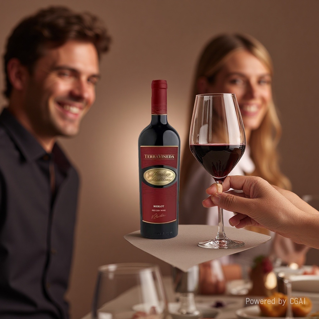 The Earth Vine Merlot Dry Red Wine in a bottle is elegant, mellow and naturally fermented, making it a perfect gift Specification image