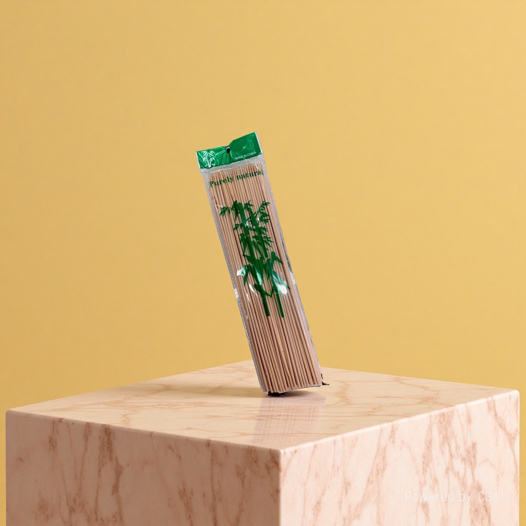 Disposable barbecue skewers, extended bamboo skewers, heat-resistant and durable. Each pack contains 85 skewers Specification image