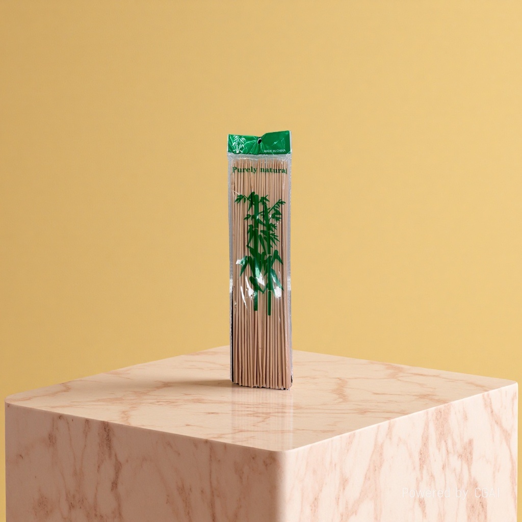 Disposable barbecue skewers, extended bamboo skewers, heat-resistant and durable. Each pack contains 85 skewers
