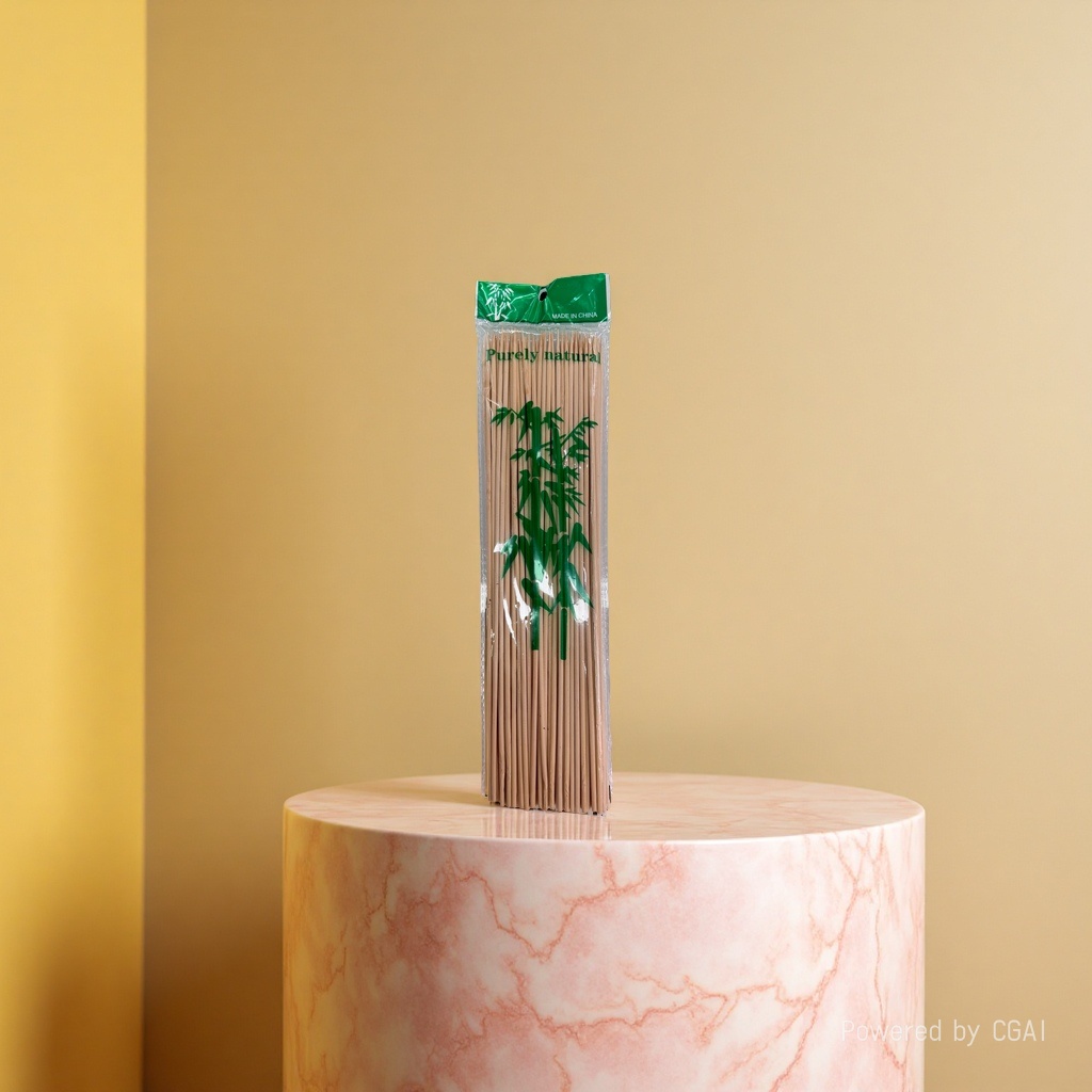 Disposable barbecue skewers, extended bamboo skewers, heat-resistant and durable. Each pack contains 85 skewers details Picture