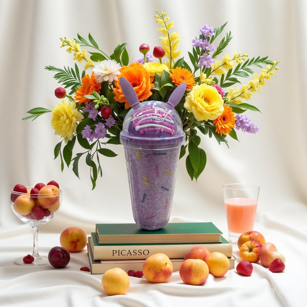 塑料吸管杯冰杯通用款便携防漏杯盖密封盖细节图