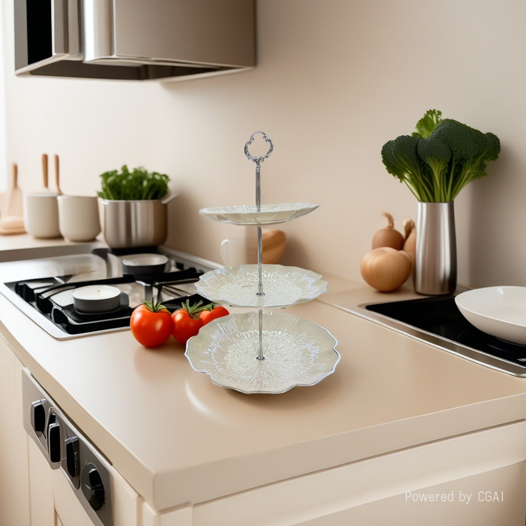 其他托盘三层塑料托盘家用厨房收纳盘多层水果托盘果盘