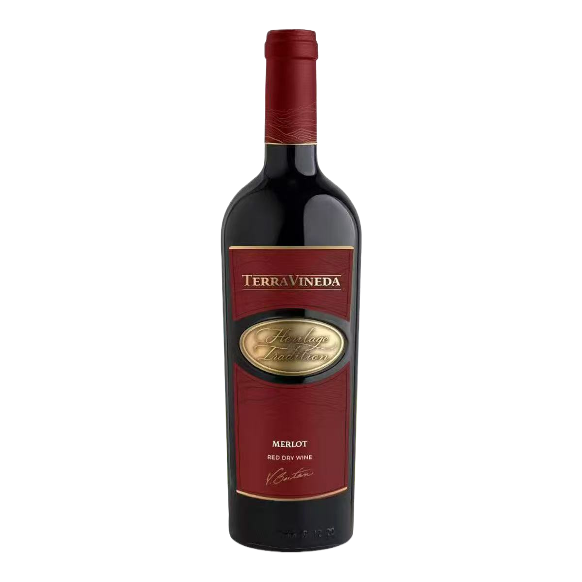 The Earth Vine Merlot Dry Red Wine in a bottle is elegant, mellow and naturally fermented, making it a perfect gift Item Picture