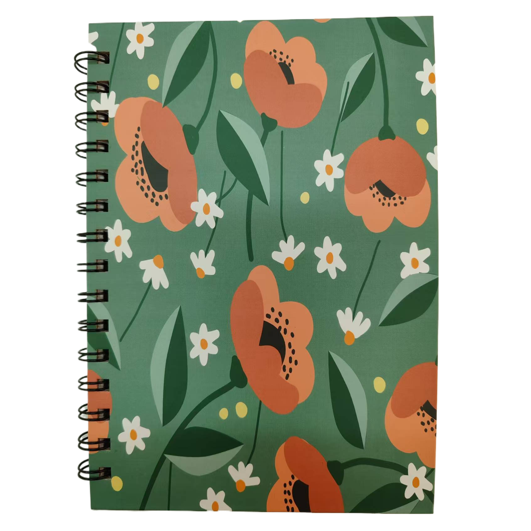 Donghu Paper Products A5 Fresh Flower Coil Bensen Series Flower Pattern Notebook, Student Planner and Notepad Item Picture