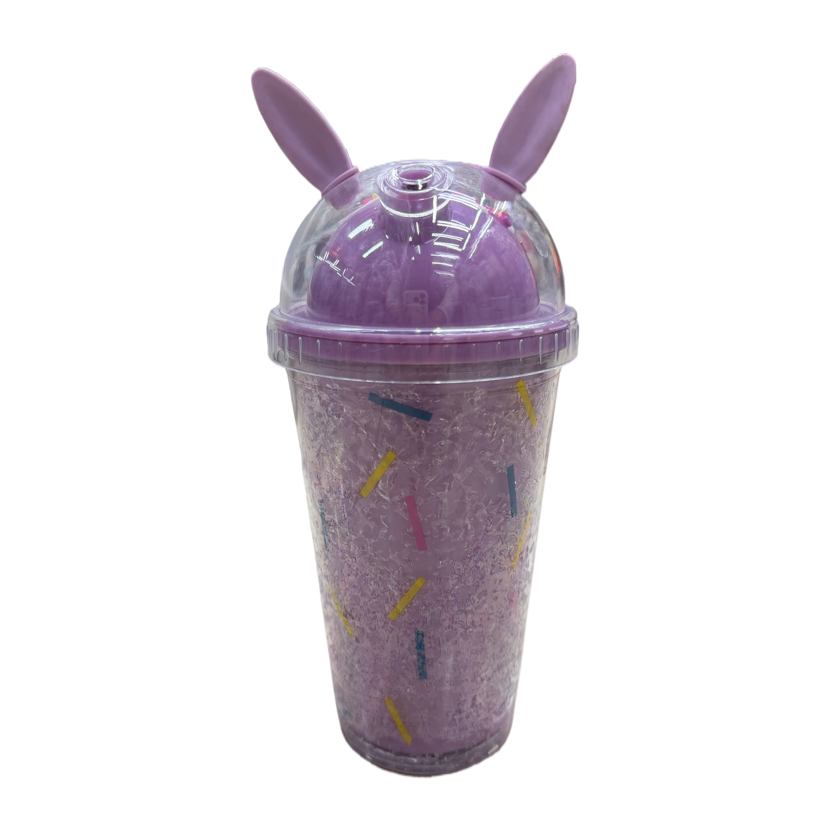 塑料吸管杯冰杯通用款便携防漏杯盖密封盖白底实物图