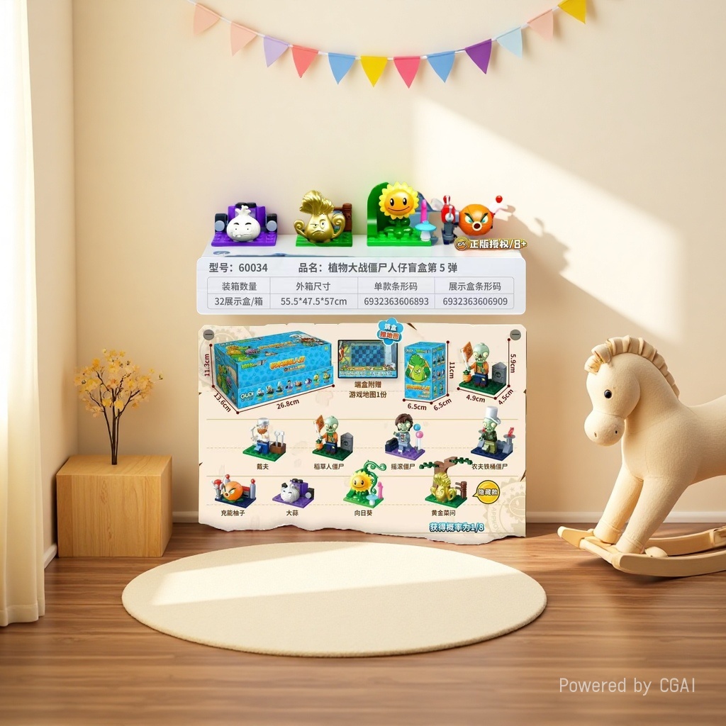 积木/小积木/布鲁可/积木桌/实木益智儿童细节图