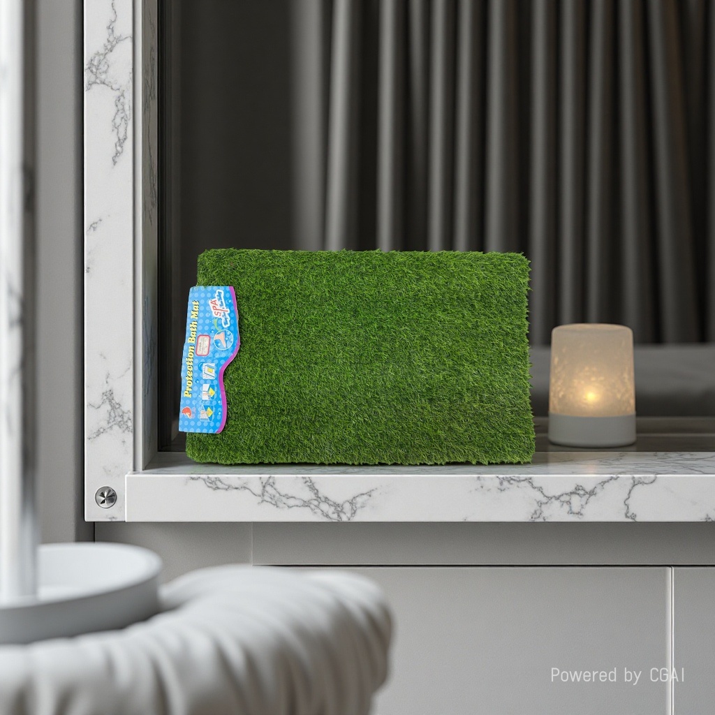 Anti-slip combination floor mat for living room and bedroom, multi-piece soft and wear-resistant home carpet floor mat with green plant effect