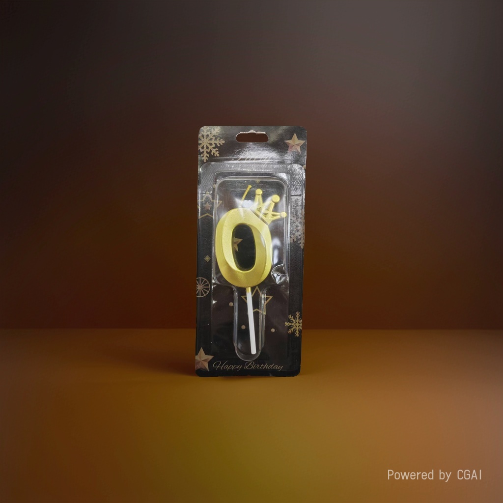 Birthday party Crown Candle 4.5cm Lacquered numbers 0-9 Party Decoration Metal series Application Scenario