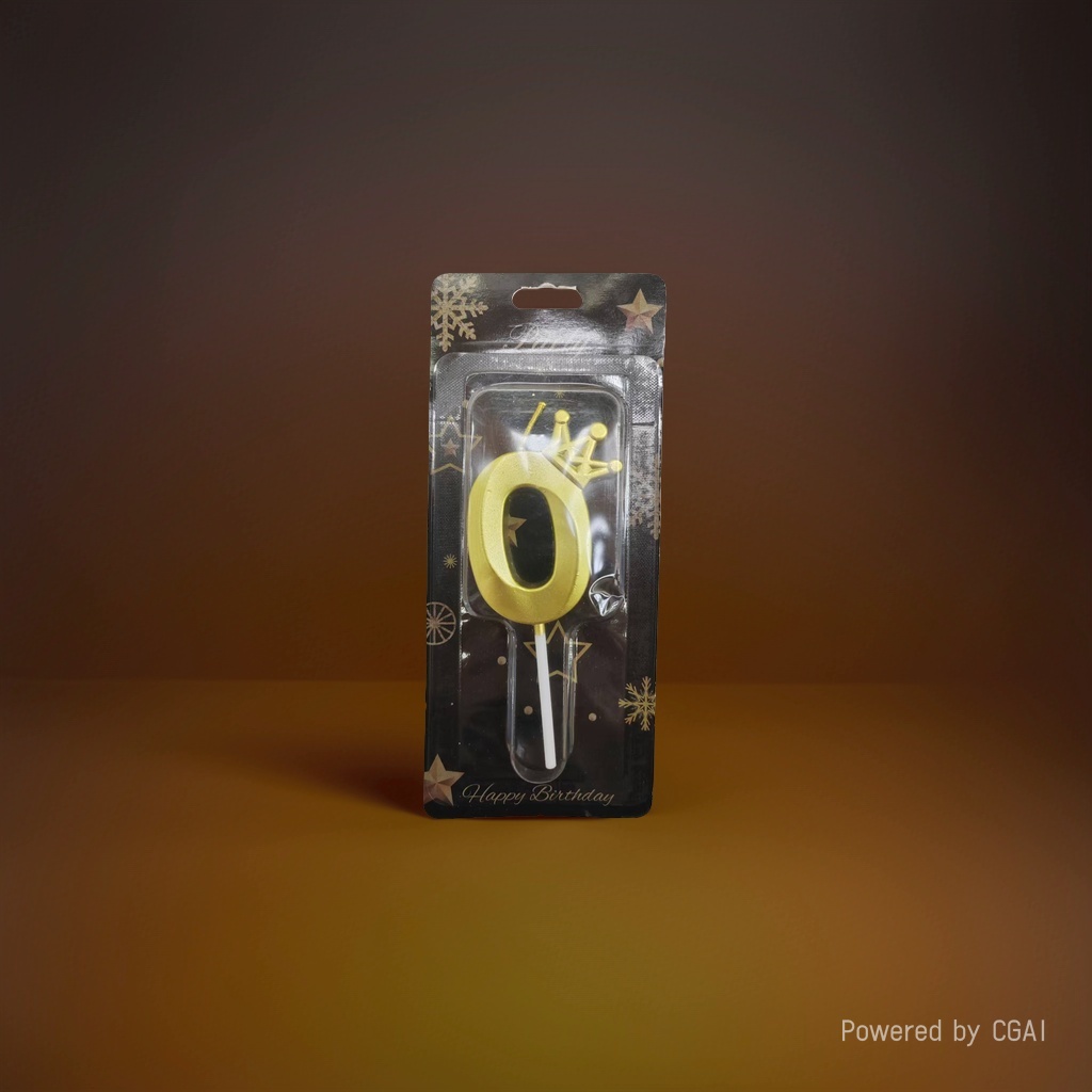Birthday party Crown Candle 4.5cm Lacquered numbers 0-9 Party Decoration Metal series details Picture