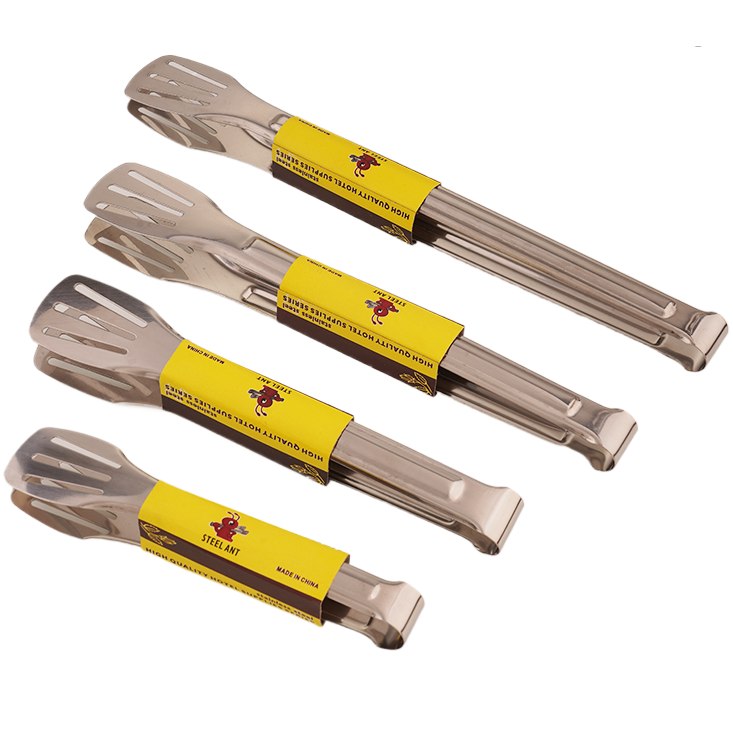 食物夹不锈钢防烫炒菜夹子厨房专用大容量夹子白底实物图