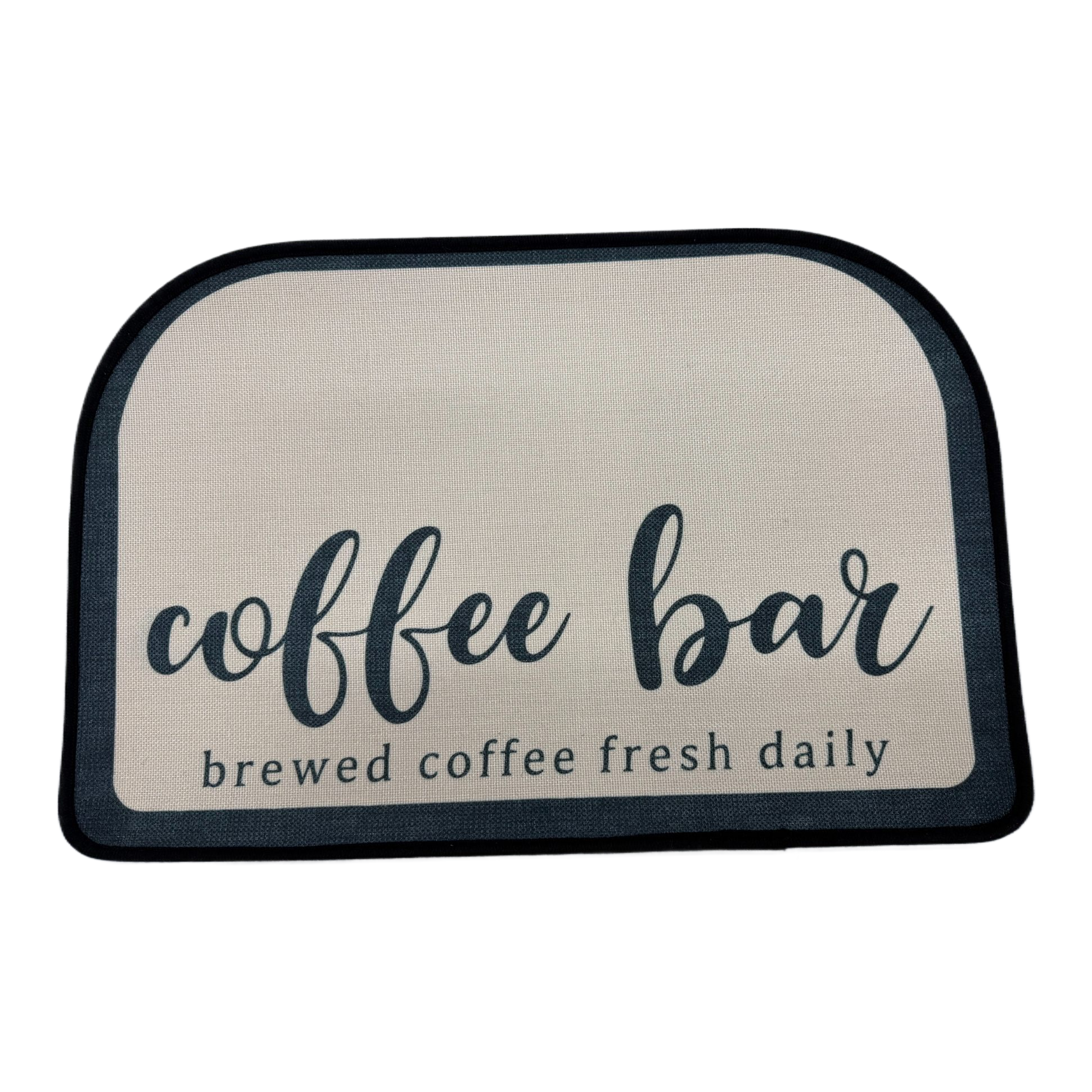 The coffee bar-themed floor mat is anti-slip, wear-resistant, water-absorbent and soft. It is a high-quality new carpet floor mat for both domestic and international trade, suitable for home living rooms Item Picture