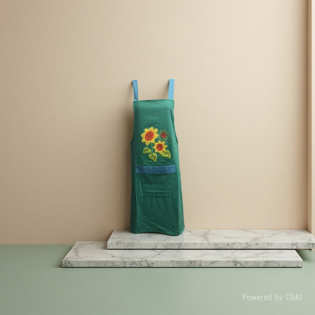 Korean-style embroidered household H-shaped shoulder strap apron, stain-proof and dust-proof, washable large baking corset Korean-style embroidered household H-shaped shoulder strap apron, stain-proof and dust-proof, washable large baking corset