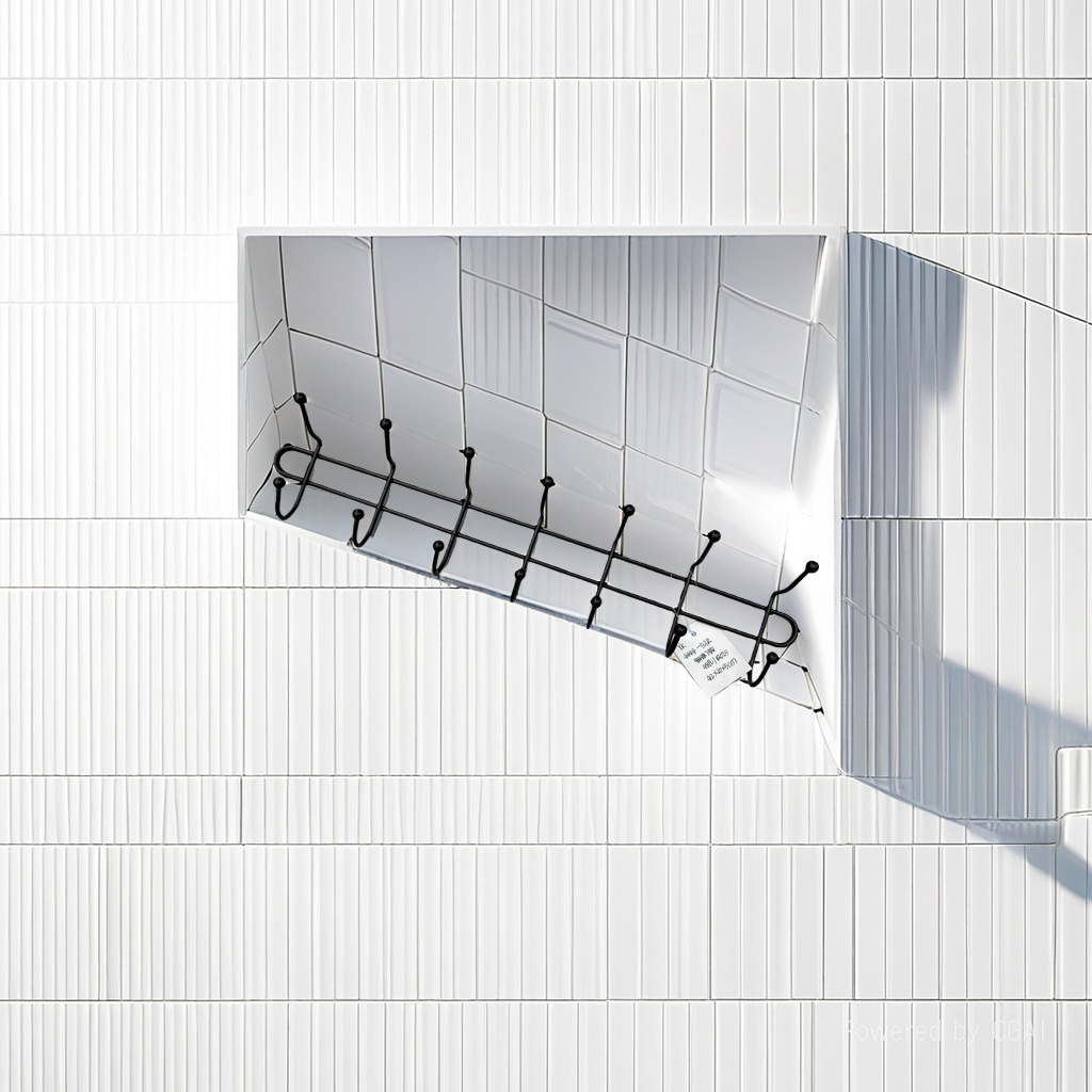 黑色金属厨卫挂钩架强力承重防锈耐用细节图