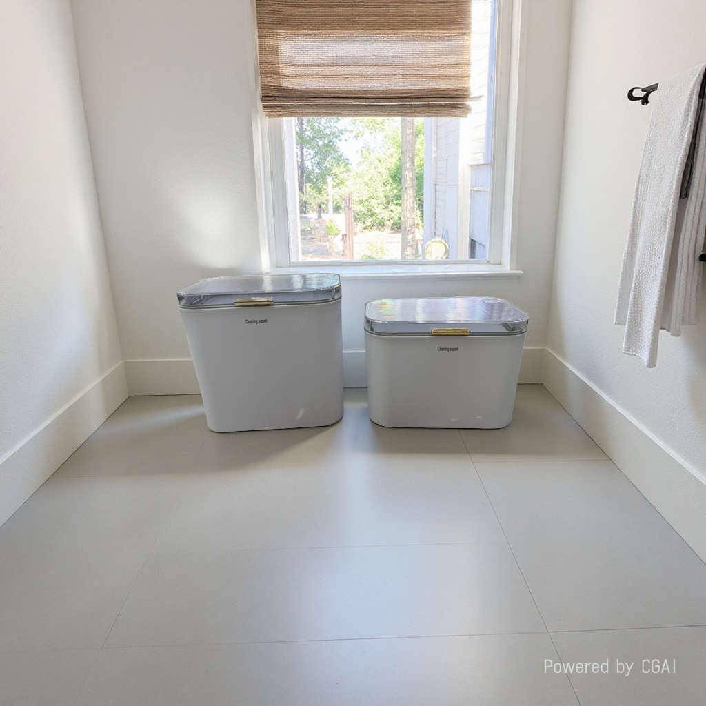 The household trash can has a large capacity and can cover the garbage basket. It can be used in plastic buckets for the living room, kitchen and bathroom details Picture