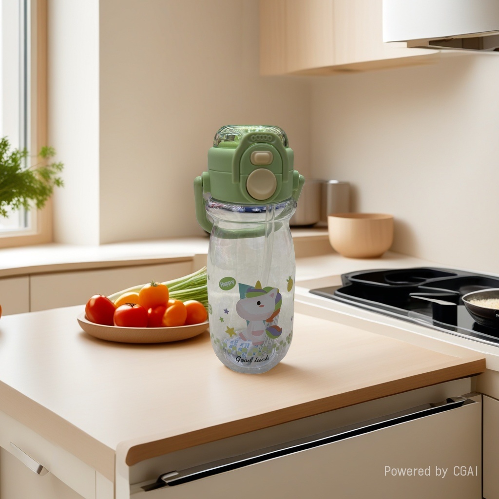 Cartoon-patterned portable cups, water cups, heat-resistant and lightweight student dormitory supplies