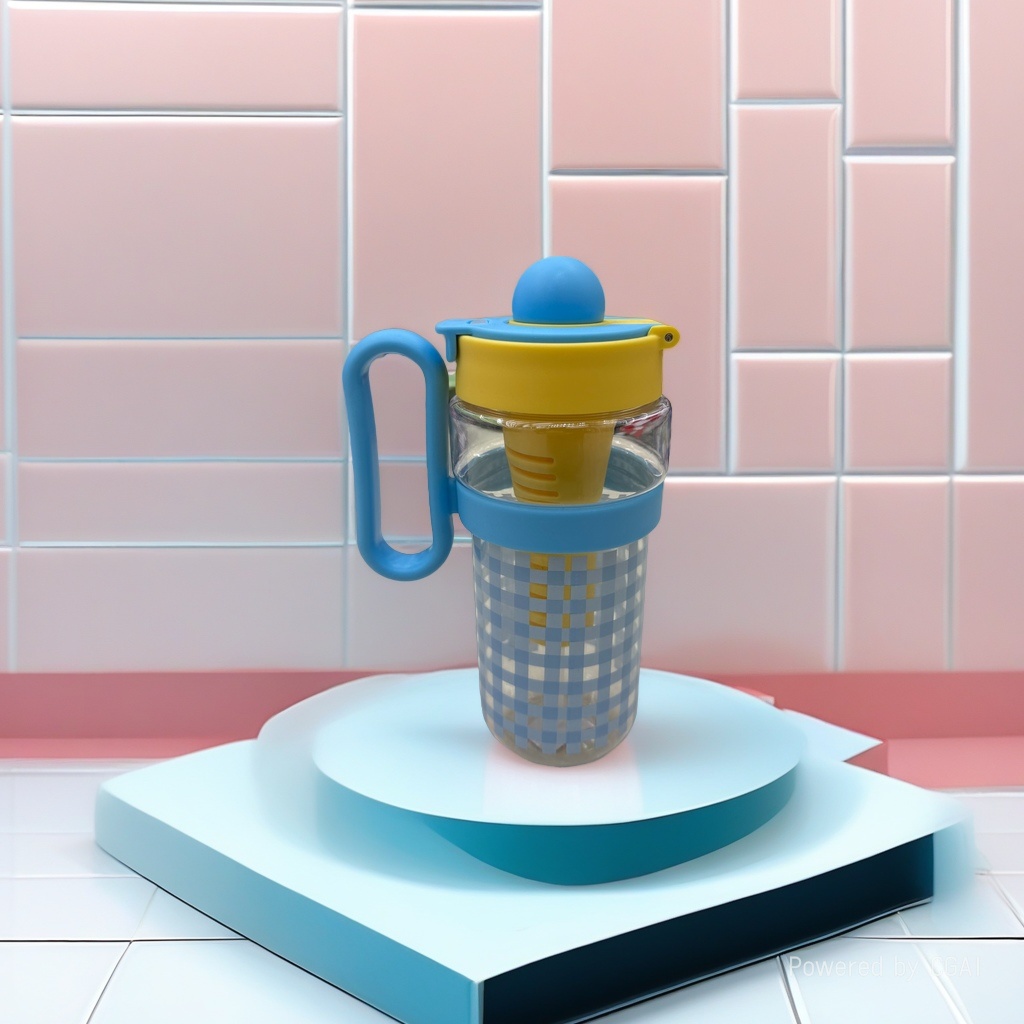 水杯/水杯儿童斜跨卡通/塑料儿童水杯/水杯塑料/迪士尼水杯产品图